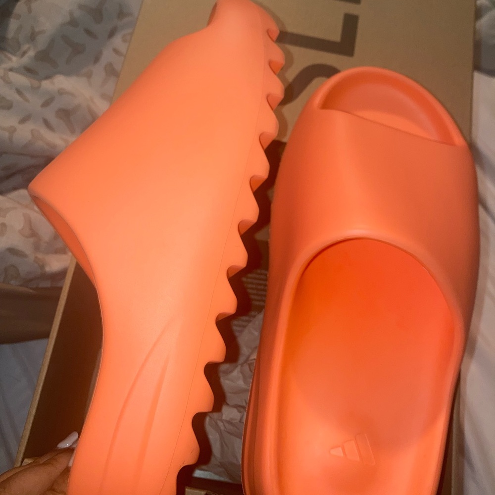 COPY - Orange yeezy slide